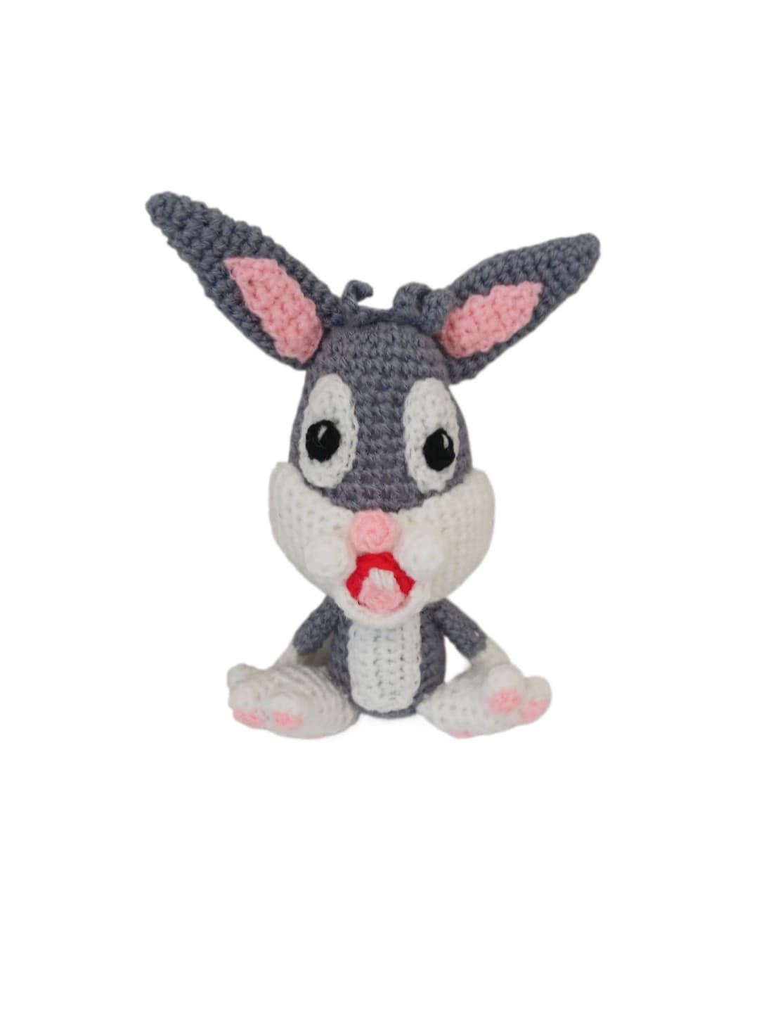 Peluche bugs bunny looney tunes hecho a mano a ganchillo (amigurumi). - Imagen 1