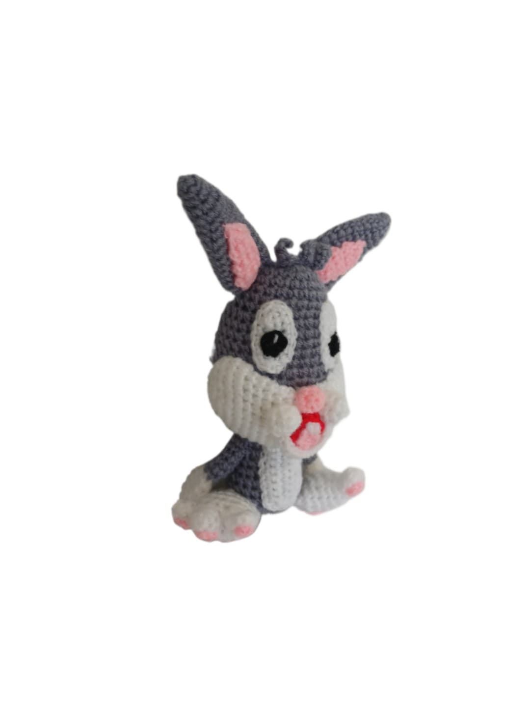 Peluche bugs bunny looney tunes hecho a mano a ganchillo (amigurumi). - Imagen 2