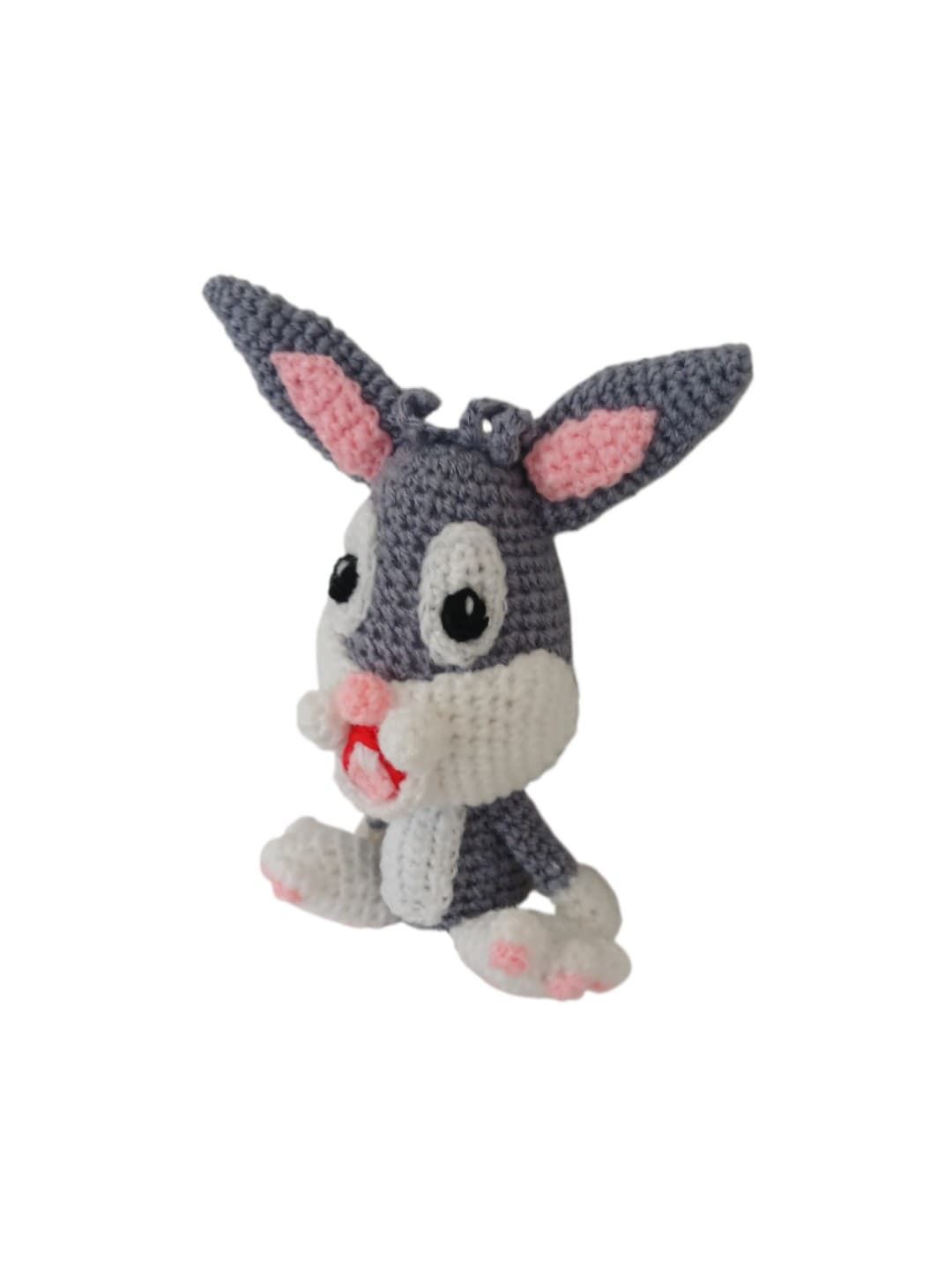 Peluche bugs bunny looney tunes hecho a mano a ganchillo (amigurumi). - Imagen 3