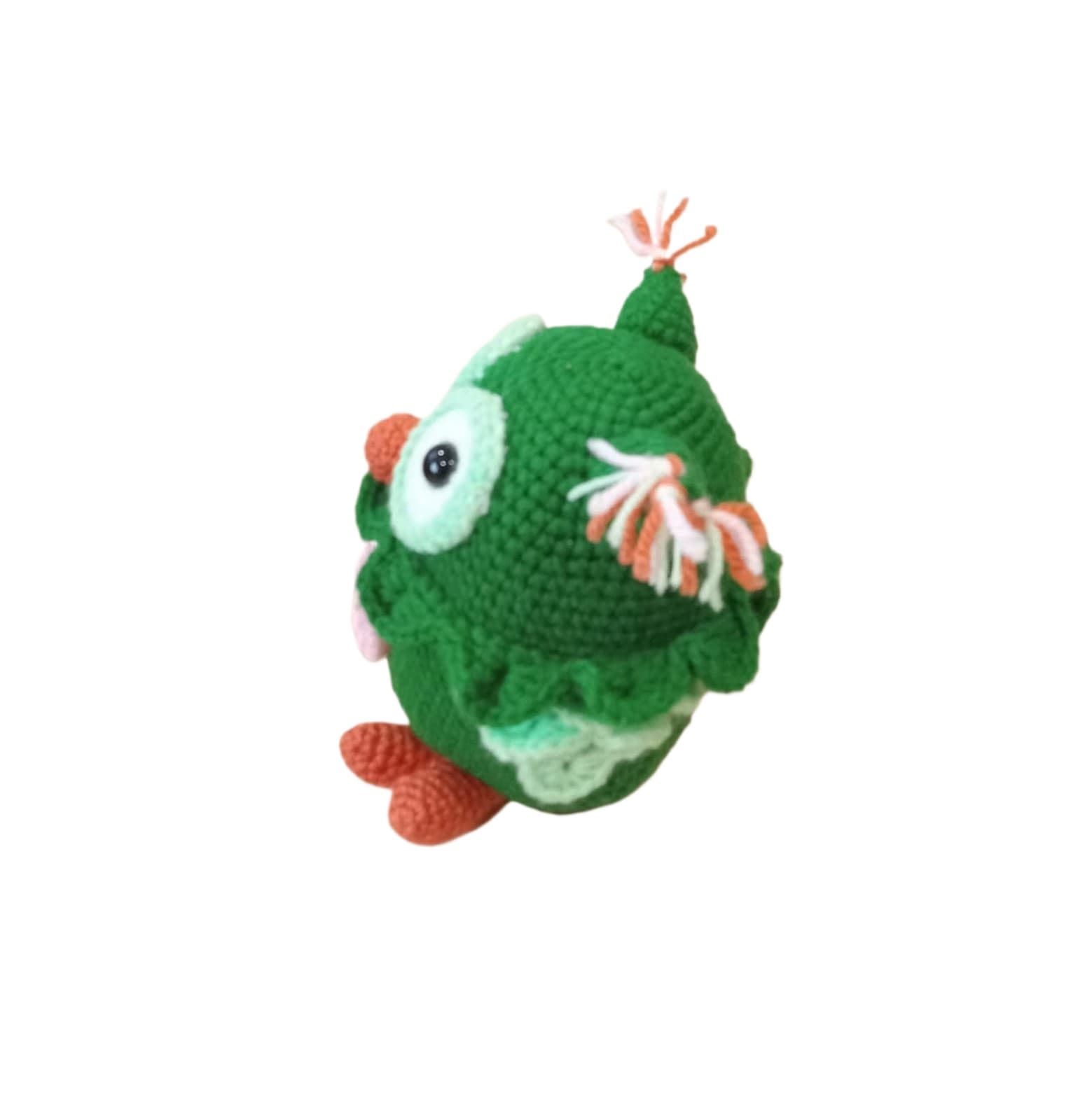 Peluche buho hecho a mano a ganchillo (amigurumi). - Imagen 3