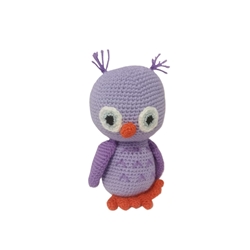 Peluche buho hecho a mano a ganchillo (amigurumi). - Imagen 1