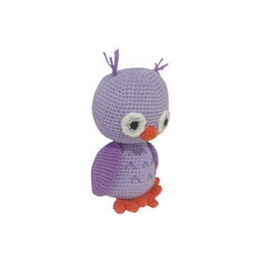 Peluche buho hecho a mano a ganchillo (amigurumi). - Imagen 2