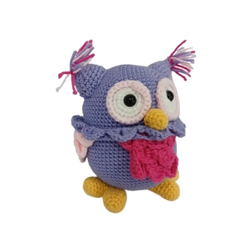 Peluche buho hecho a mano a ganchillo (amigurumi) - Imagen 2