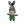 Peluche burro con pantalones hecho a mano a ganchillo (amigurumi). - Imagen 1