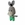 Peluche burro con pantalones hecho a mano a ganchillo (amigurumi). - Imagen 2