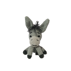 Peluche burro shrek hecho a mano a ganchillo (amigurumi). - Imagen 1