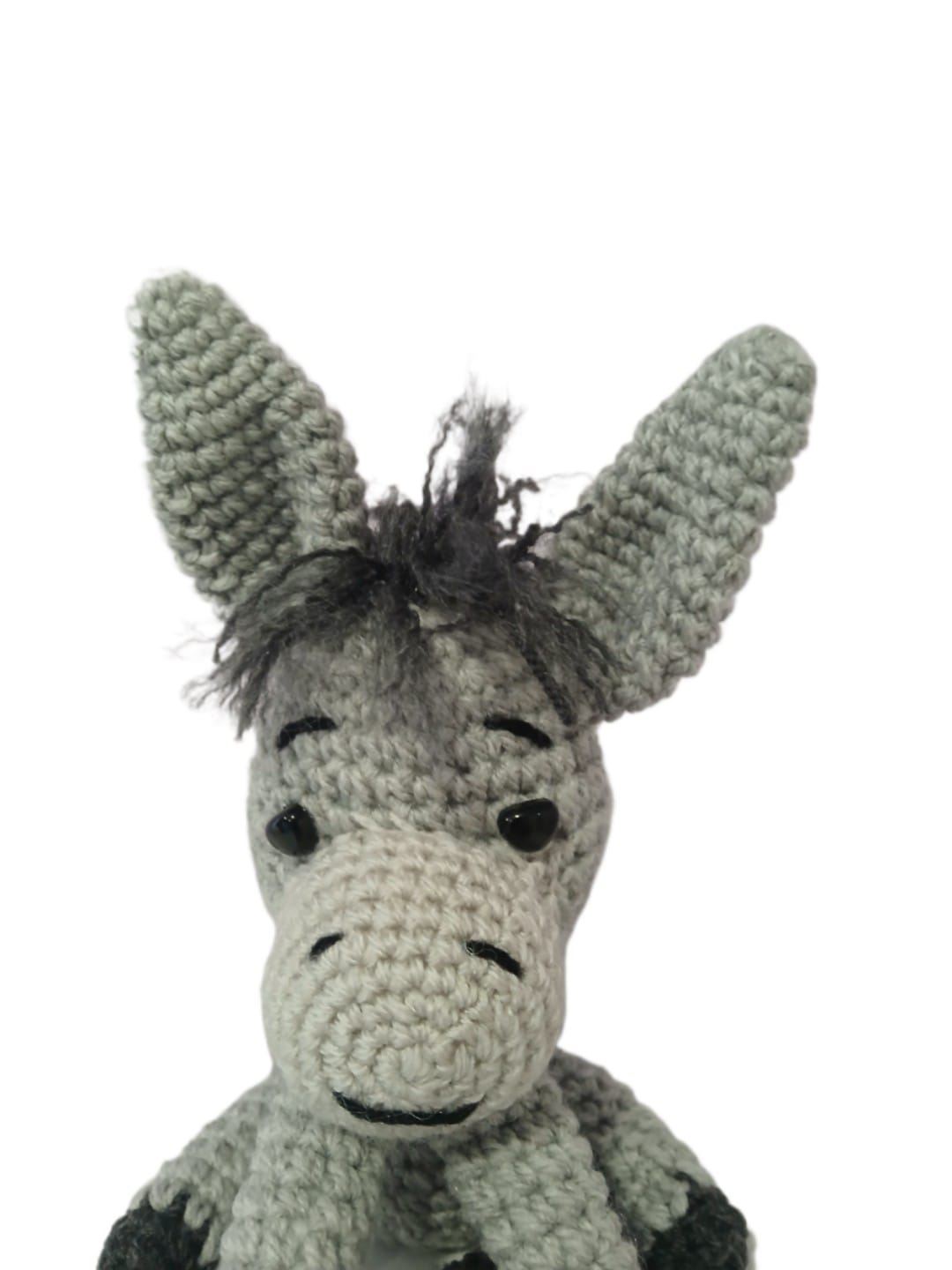Peluche burro shrek hecho a mano a ganchillo (amigurumi). - Imagen 4