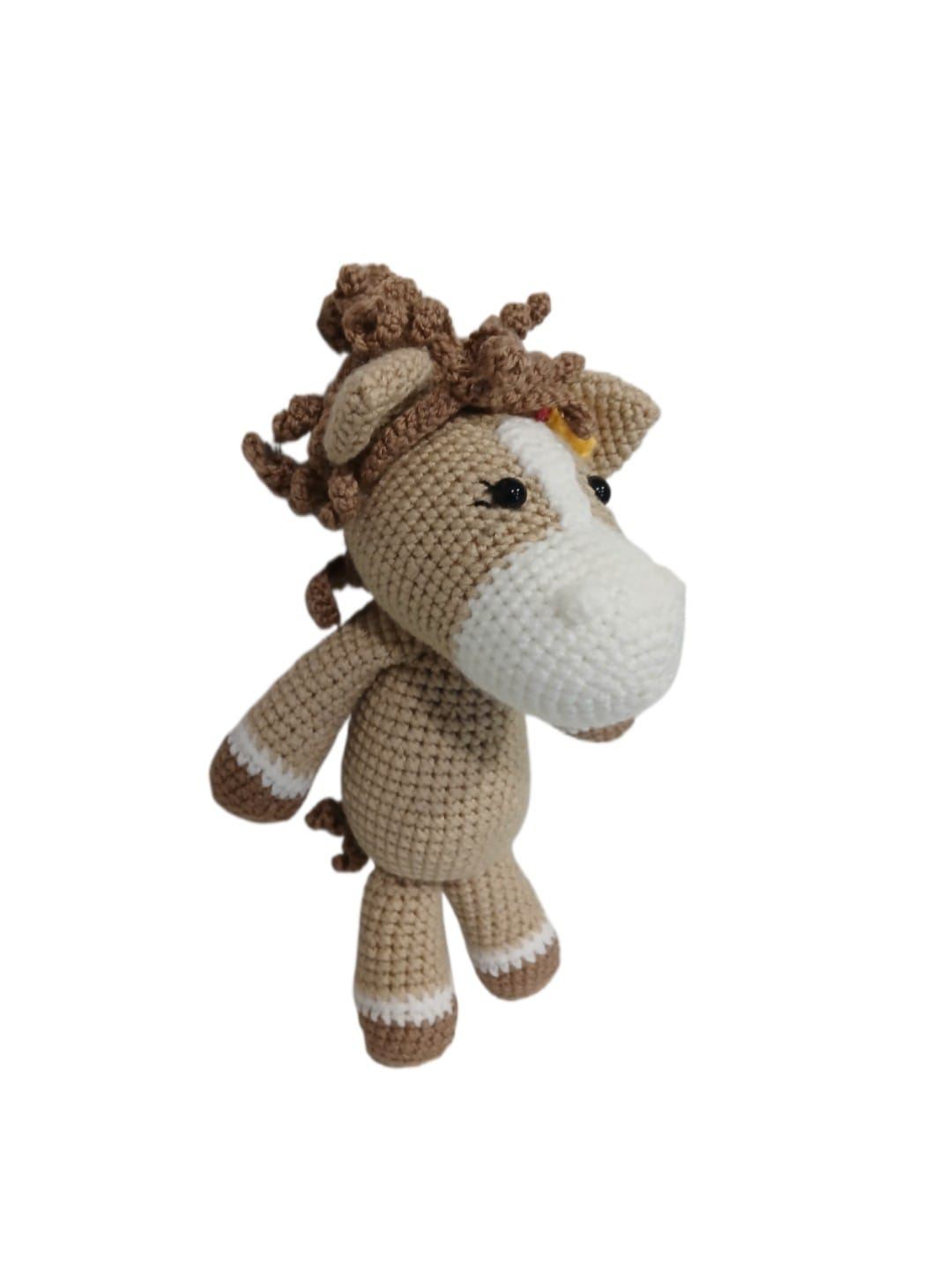 Peluche caballo hecha a mano a ganchillo (amigurumi). - Imagen 3
