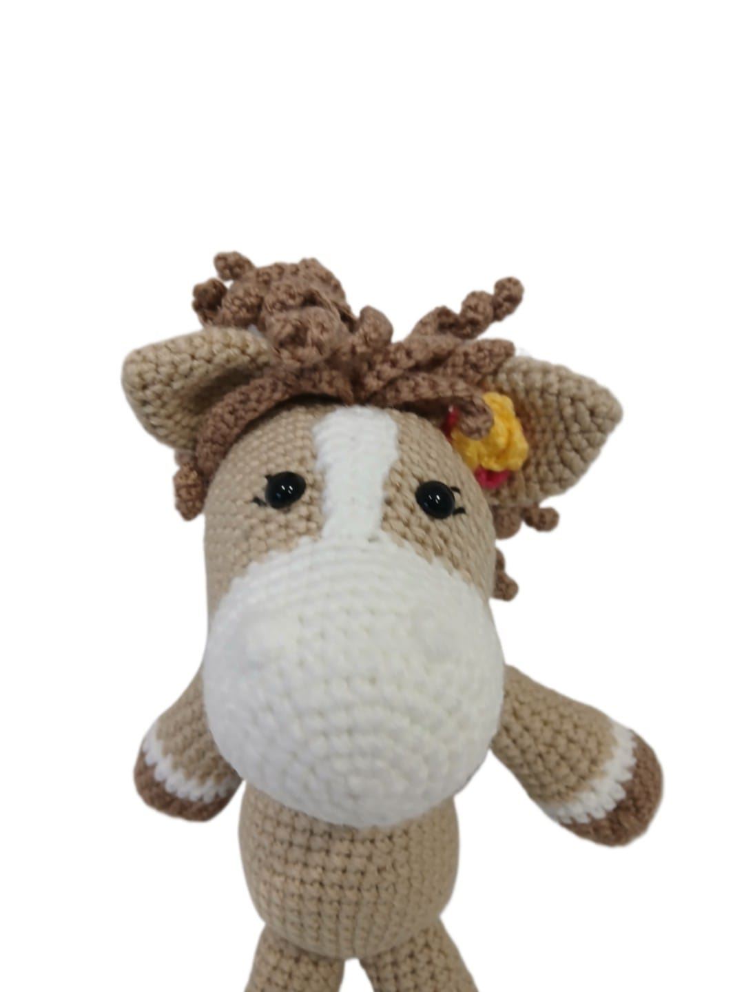 Peluche caballo hecha a mano a ganchillo (amigurumi). - Imagen 4