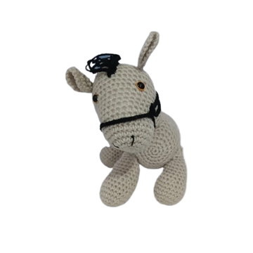 Peluche caballo hecho a mano a ganchillo (amigurumi). - Imagen 1