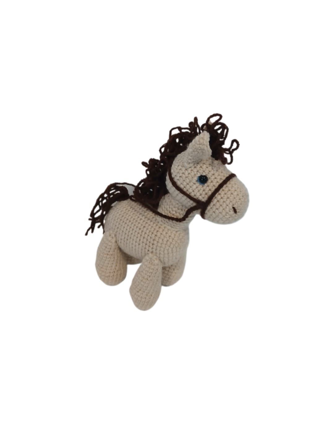 Peluche caballo hecho a mano a ganchillo (amigurumi). - Imagen 2