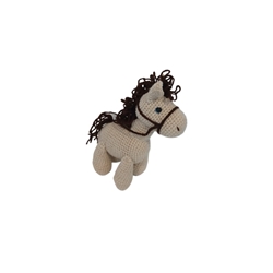 Peluche caballo hecho a mano a ganchillo (amigurumi). - Imagen 2