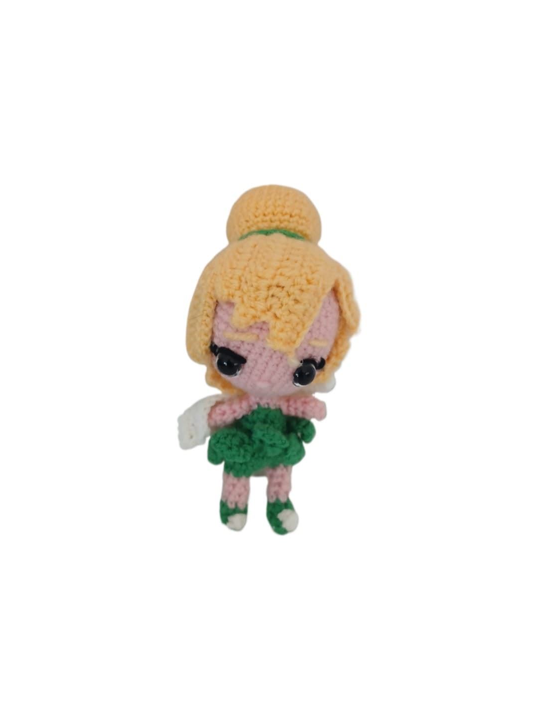 Peluche campanilla princesa hecha a mano a ganchillo (amigurumi). - Imagen 1