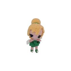 Peluche campanilla princesa hecha a mano a ganchillo (amigurumi). - Imagen 1