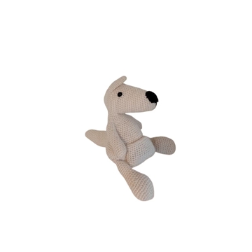 Peluche canguro hecho a mano a ganchillo (amigurumi). - Imagen 2