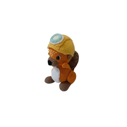 Peluche castor hecho a mano a ganchillo (amigurumi). - Imagen 2