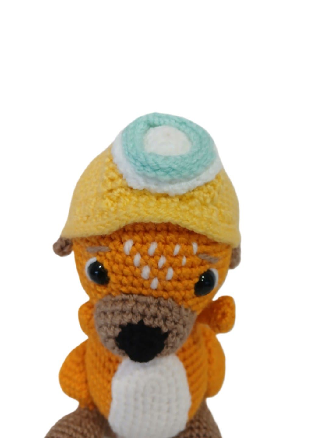 Peluche castor hecho a mano a ganchillo (amigurumi). - Imagen 4