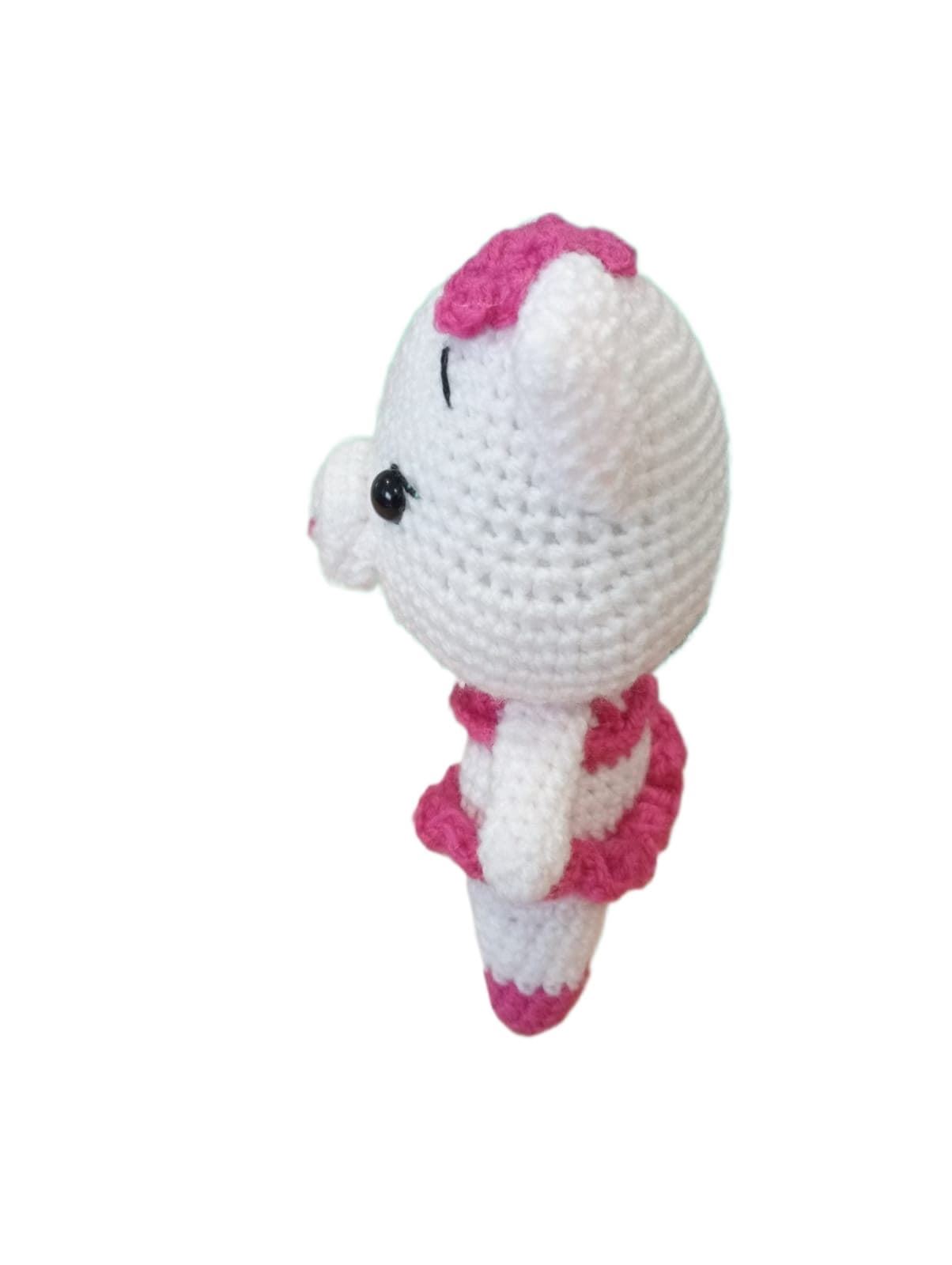 Peluche cerdo con vestido amigurumi - Imagen 2