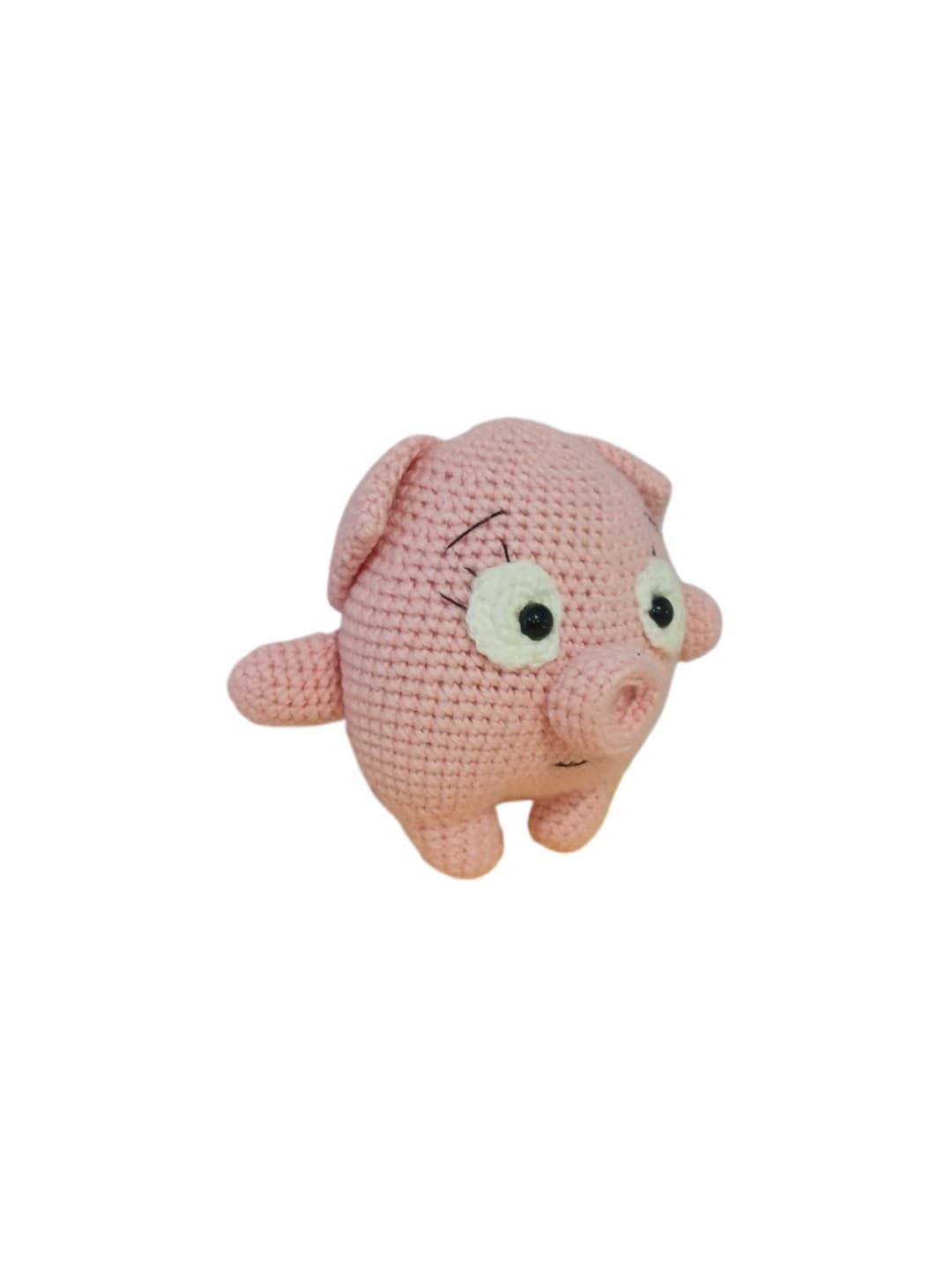 Peluche cerdo hecho a mano a ganchillo (amigurumi). - Imagen 2