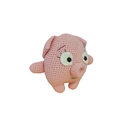 Peluche cerdo hecho a mano a ganchillo (amigurumi). - Imagen 2