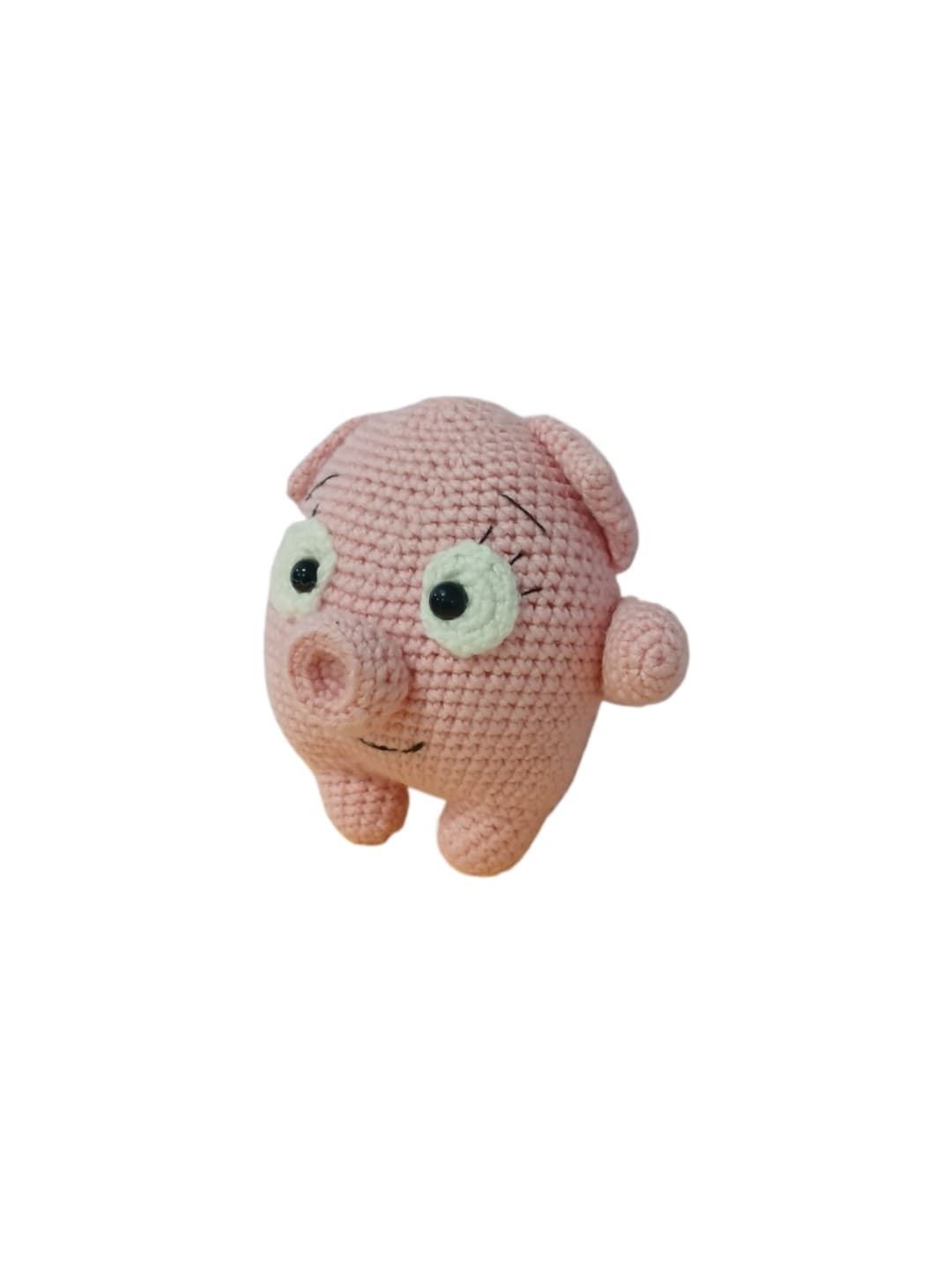 Peluche cerdo hecho a mano a ganchillo (amigurumi). - Imagen 3