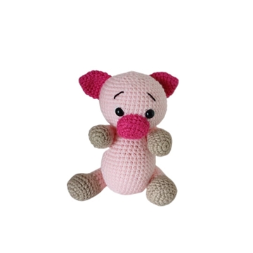 Peluche cerdo hecho a mano a ganchillo (amigurumi). - Imagen 1