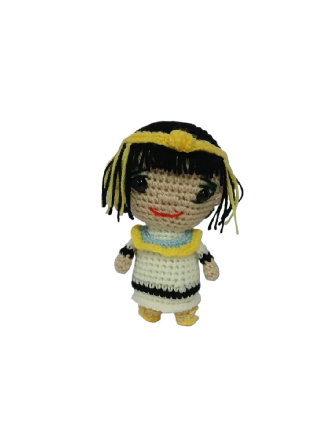 Peluche cleopatra hecho a mano a ganchillo (amigurumi). - Imagen 1
