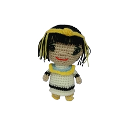 Peluche cleopatra hecho a mano a ganchillo (amigurumi). - Imagen 1