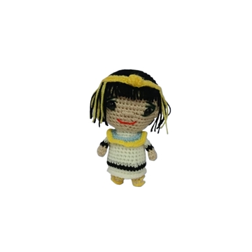 Peluche cleopatra hecho a mano a ganchillo (amigurumi). - Imagen 1
