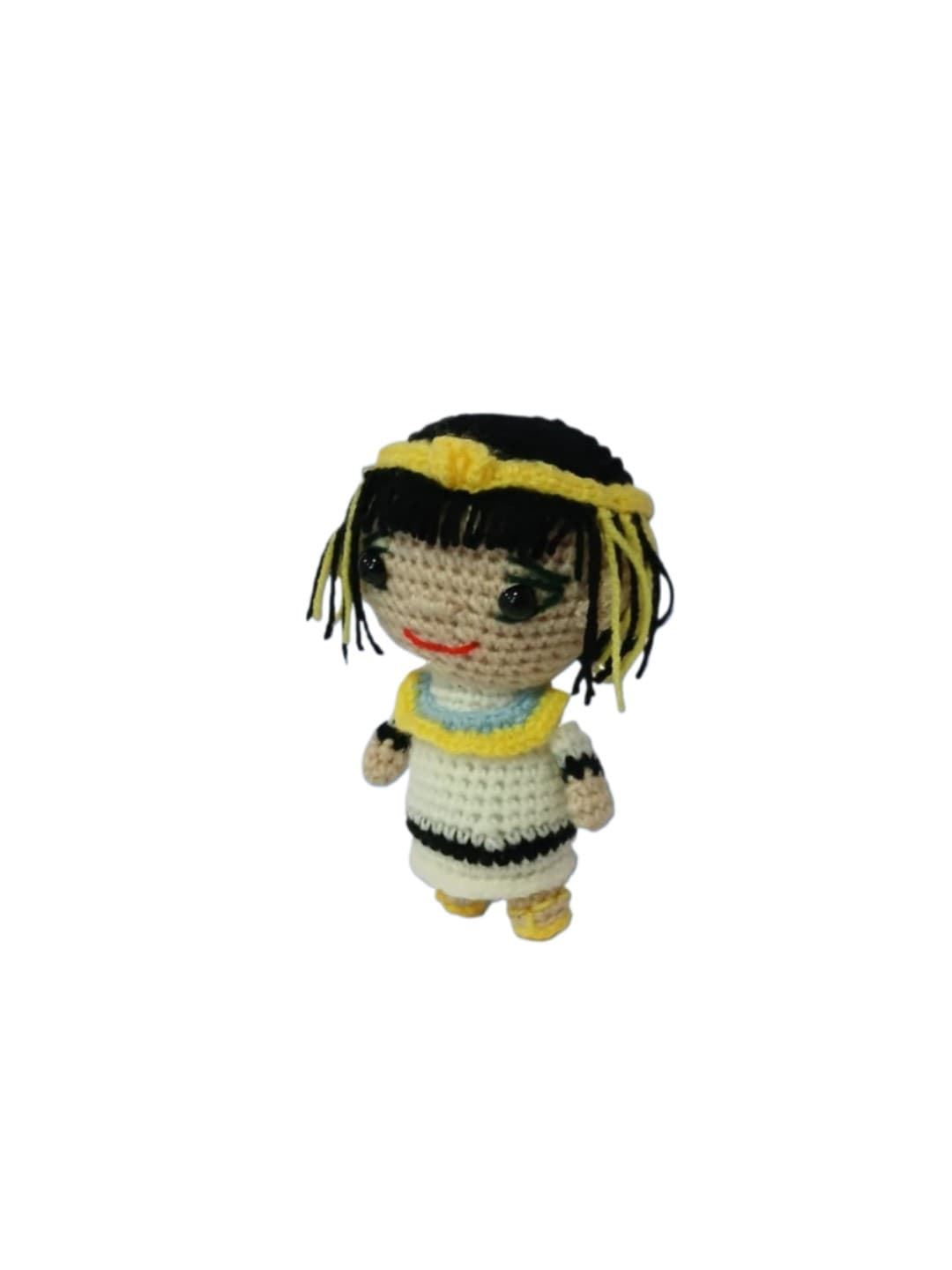 Peluche cleopatra hecho a mano a ganchillo (amigurumi). - Imagen 2