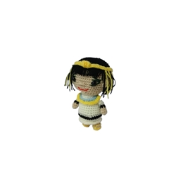 Peluche cleopatra hecho a mano a ganchillo (amigurumi). - Imagen 2