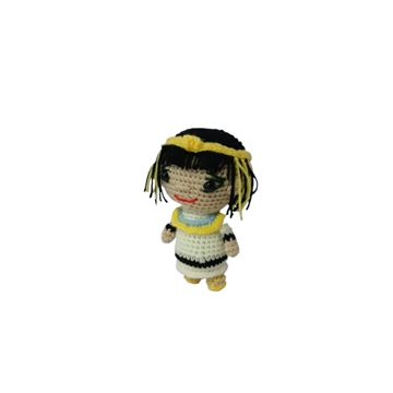 Peluche cleopatra hecho a mano a ganchillo (amigurumi). - Imagen 2