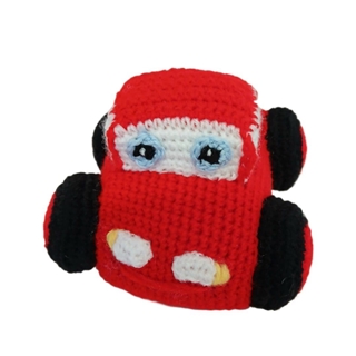 Peluche coche Cars hecho a mano a ganchillo (amigurumi) - Imagen 1