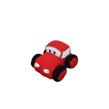 Peluche coche Cars hecho a mano a ganchillo (amigurumi) - Imagen 1