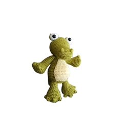 Peluche cocodrilo hecho a mano a ganchillo (amigurumi). - Imagen 2