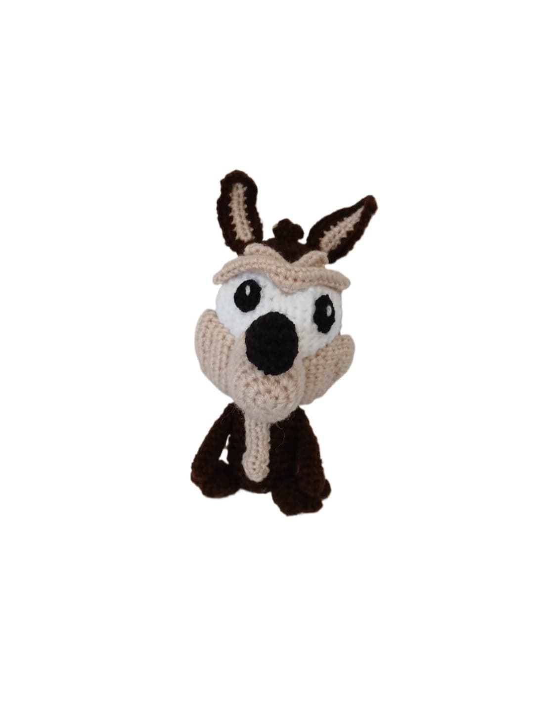 Peluche coyote looney tunes hecho a mano a ganchillo (amigurumi). - Imagen 1