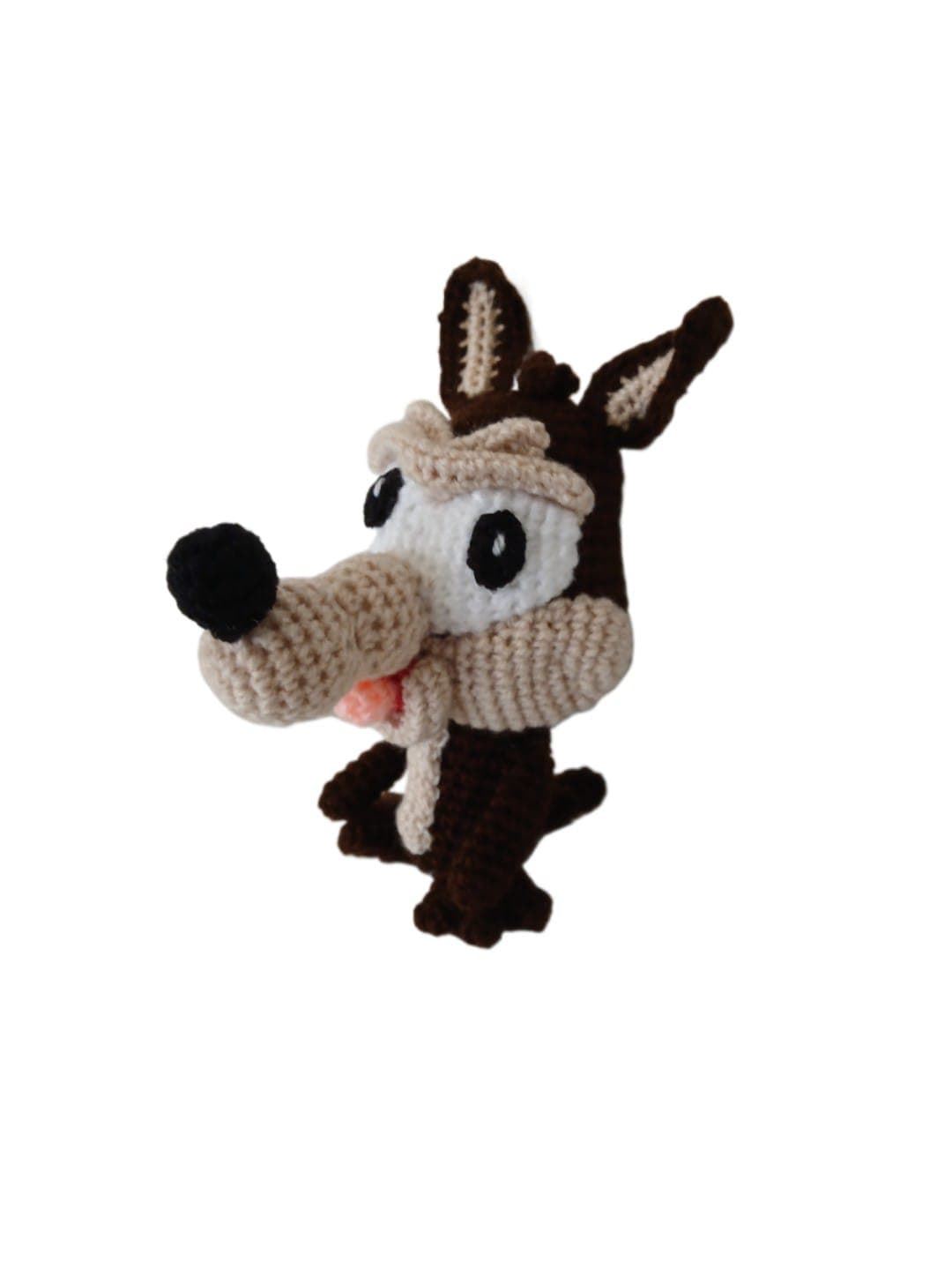 Peluche coyote looney tunes hecho a mano a ganchillo (amigurumi). - Imagen 2