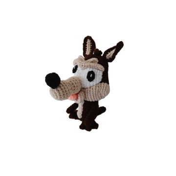 Peluche coyote looney tunes hecho a mano a ganchillo (amigurumi). - Imagen 2