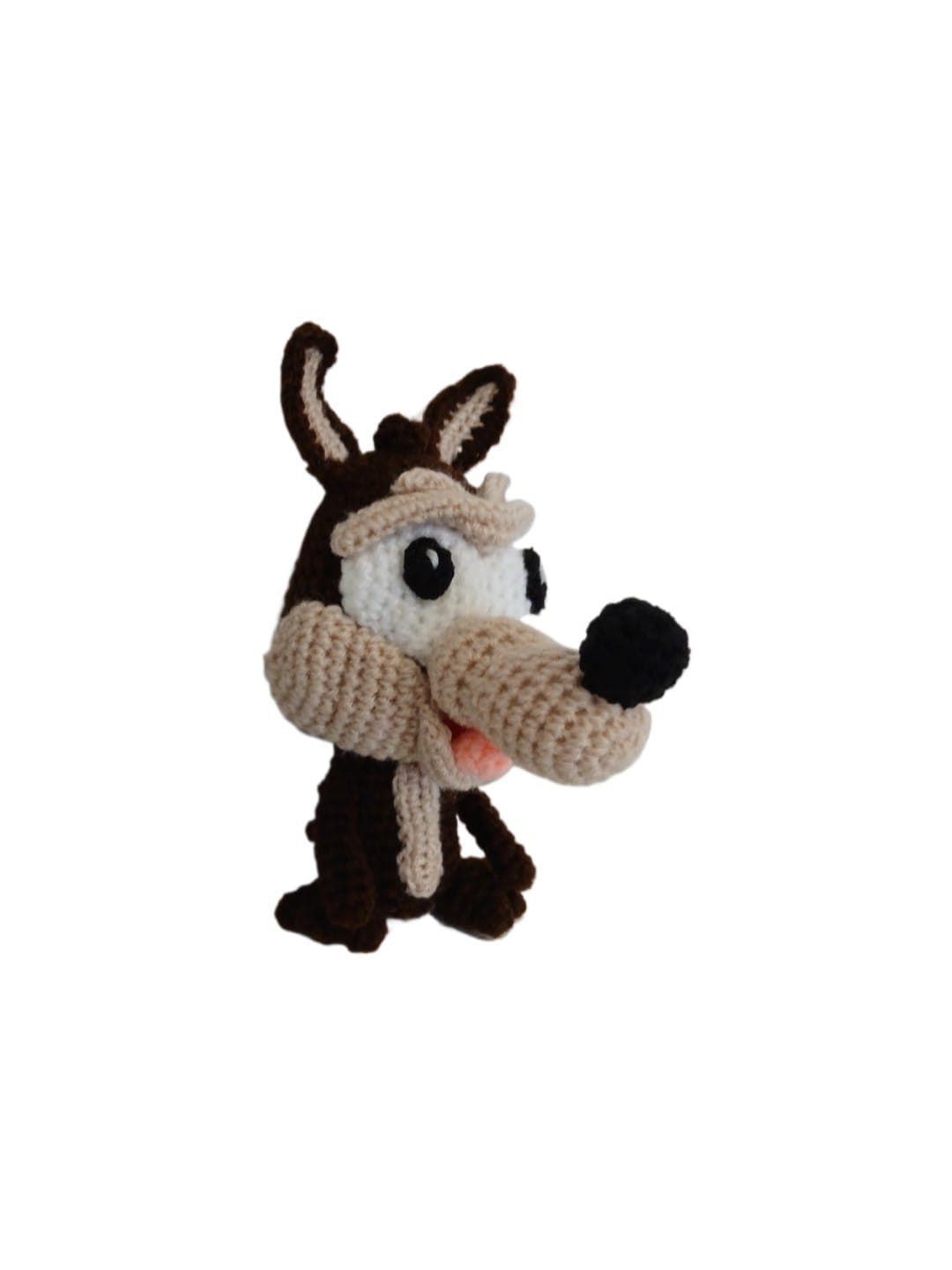 Peluche coyote looney tunes hecho a mano a ganchillo (amigurumi). - Imagen 3