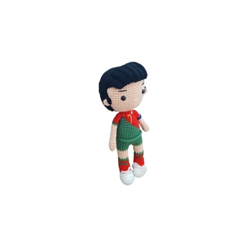 Peluche cristianó ronaldo futbolista hecho a mano a ganchillo (amigurumi) - Imagen 2