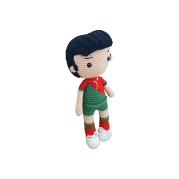 Peluche cristianó ronaldo futbolista hecho a mano a ganchillo (amigurumi) - Imagen 2