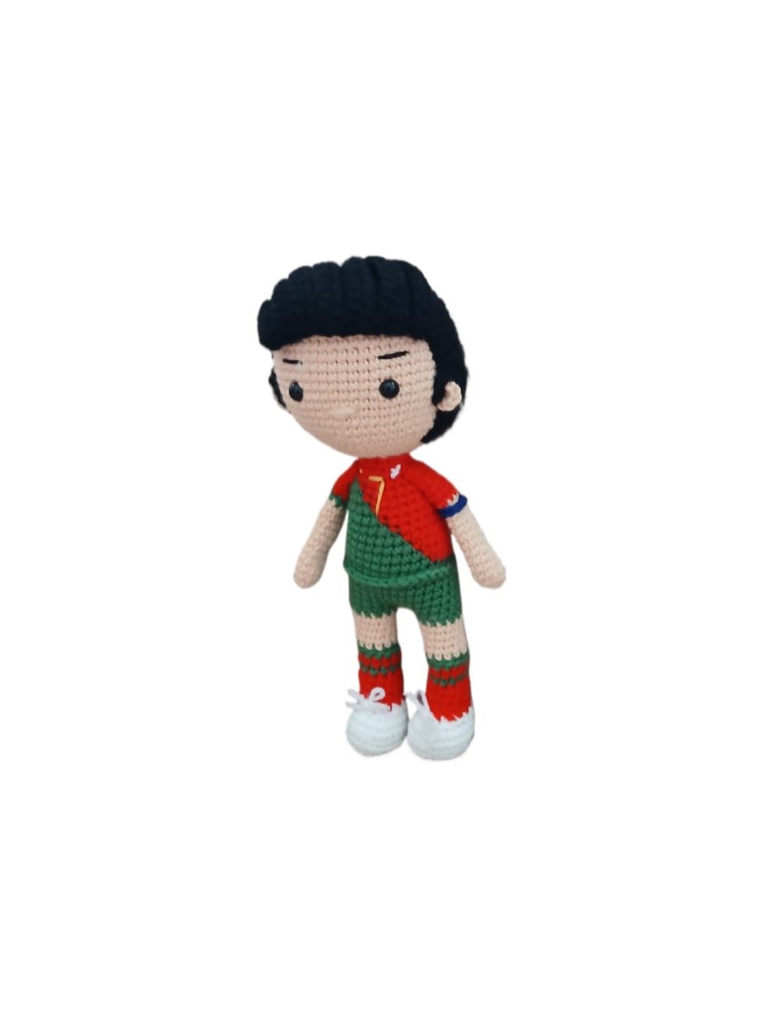 Peluche cristianó ronaldo futbolista hecho a mano a ganchillo (amigurumi) - Imagen 3