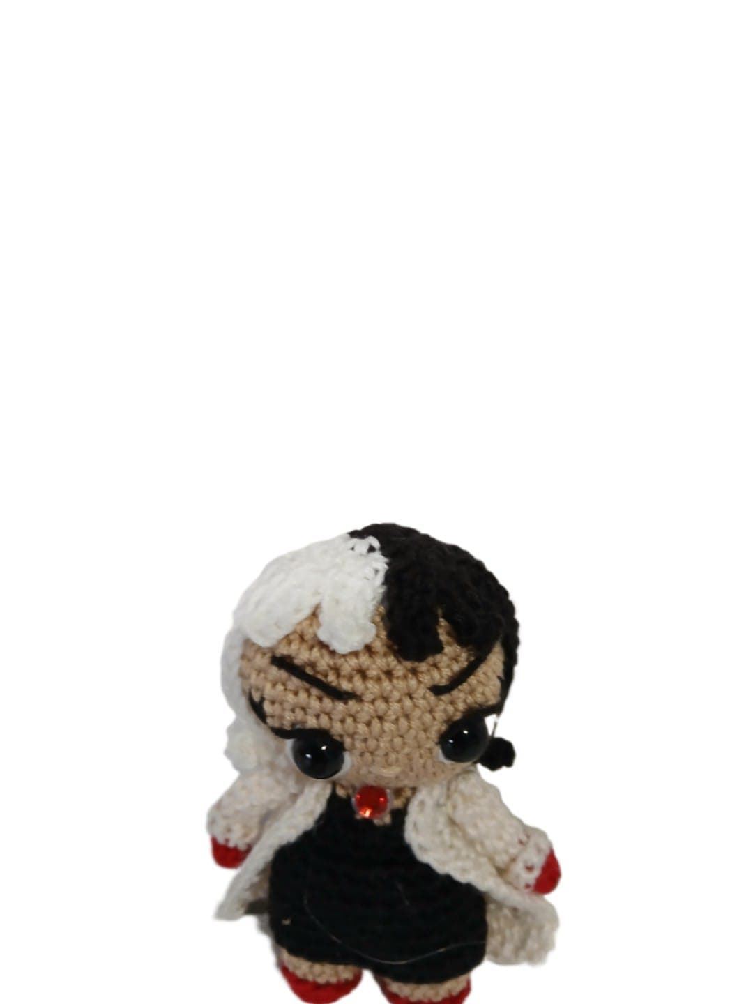 Peluche cruela de vil hecha a mano a ganchillo (amigurumi). - Imagen 4