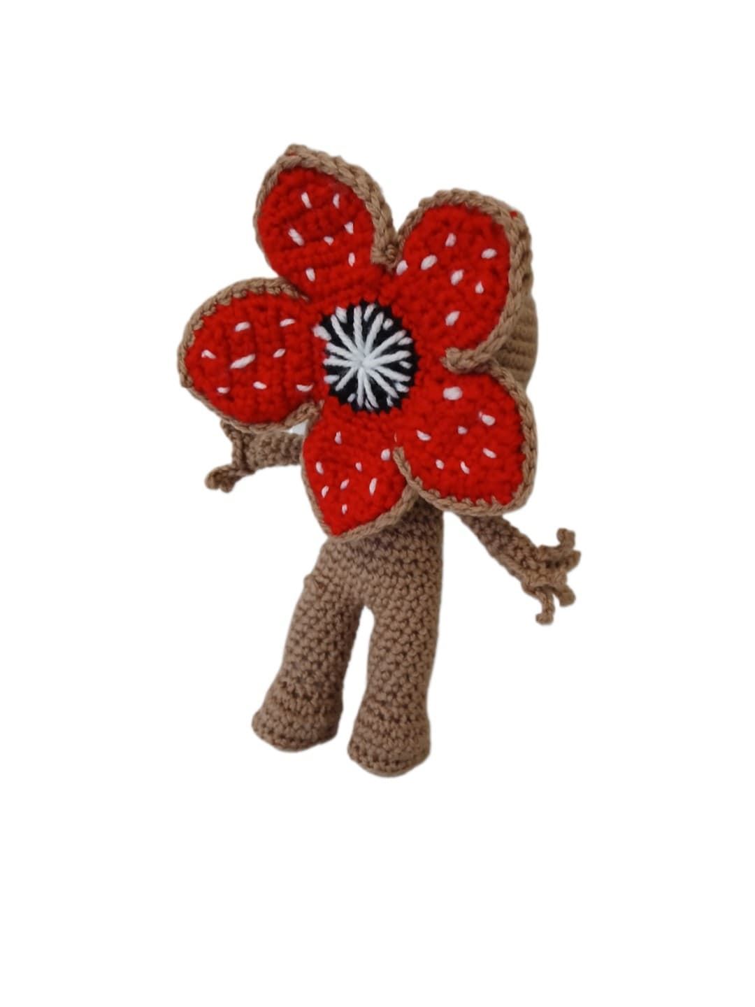 Peluche demogorgon serie netflix stranger things hecho a mano a ganchillo (amigurumi). - Imagen 3