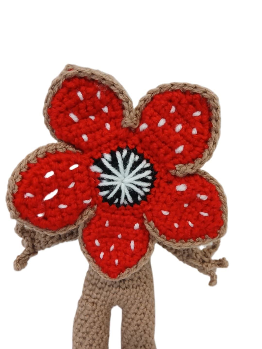 Peluche demogorgon serie netflix stranger things hecho a mano a ganchillo (amigurumi). - Imagen 4