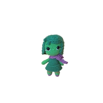 Peluche desagrado inside out del revés emociones hecha a mano a ganchillo (amigurumi). - Imagen 1