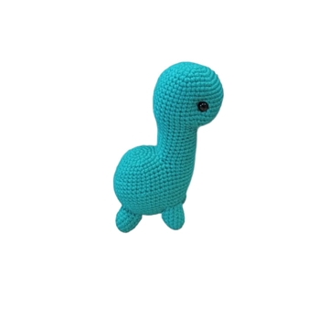 Peluche dinosaurio hecho a mano a ganchillo (amigurumi). - Imagen 2