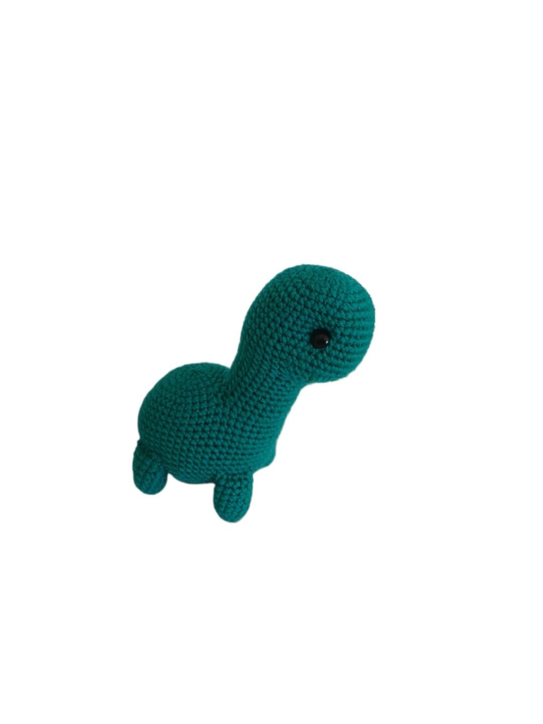 Peluche dinosaurio hecho a mano a ganchillo (amigurumi). - Imagen 4