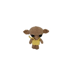 Peluche dobby harry potter hecha a mano a ganchillo (amigurumi). - Imagen 1