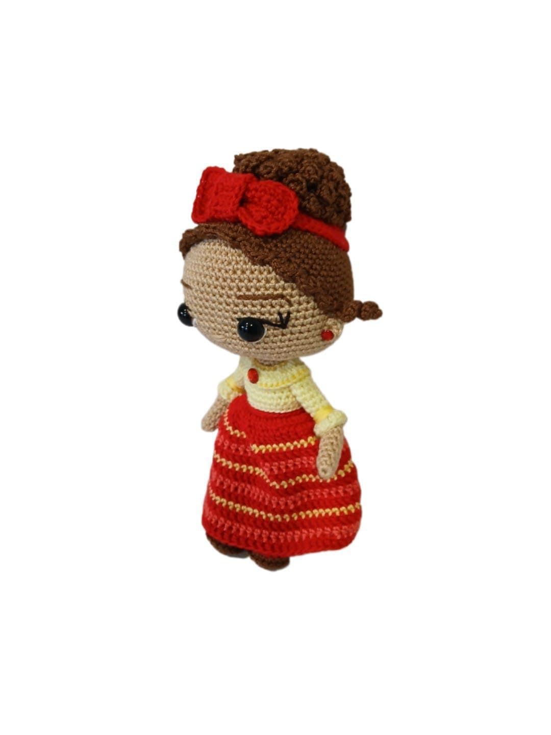 Peluche Dolores Madrigal película disney encanto hecha a mano a ganchillo (amigurumi). - Imagen 3